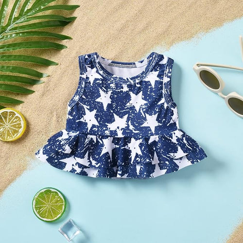 Aalizzwell Toddler Baby Girl Bathing Suit Two Piece Swimsuit Bikini Beach Wear