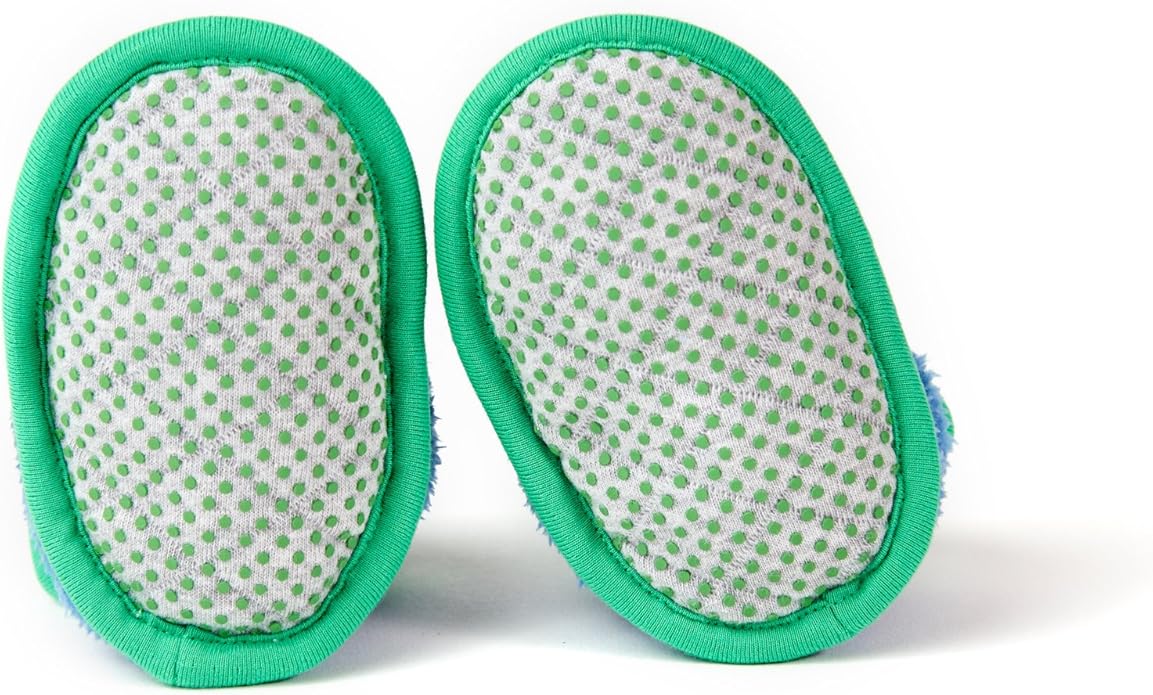 Warm Baby Booties Cozy Baby Slippers Stay on with Non Slid Sole with grippers for Newborns and Infants
