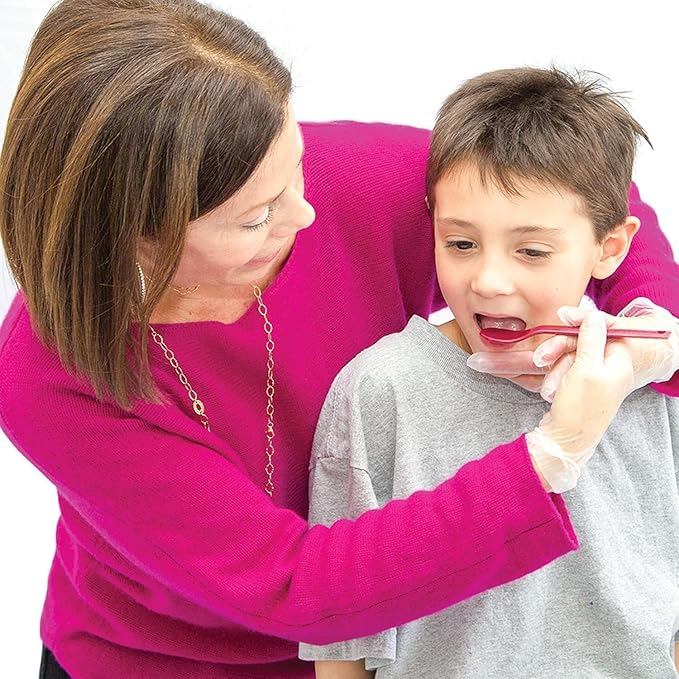 TalkTools Wee Bumpy Magenta Spoons | Provides Oral Awareness During Feeding | Encourages Lip Closure | Normalize Acceptance of Foods (Wee Bumpy, 12 Pack)