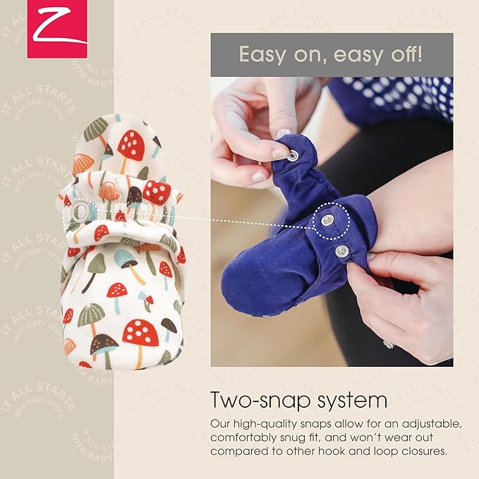 Zutano Organic Baby Booties Newborn Infant, Lost Baby Socks Solution, Unisex, Girl, Boy, 0-3, 3-6, 6-12, 12-18, 18-24 Months