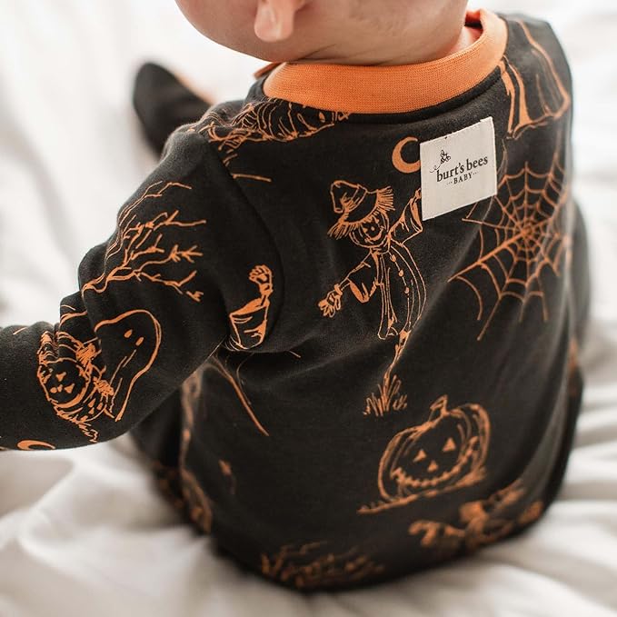 Burt’s Bees Baby Boys' One-Piece Sleep and Play 100% Organic Cotton PJs