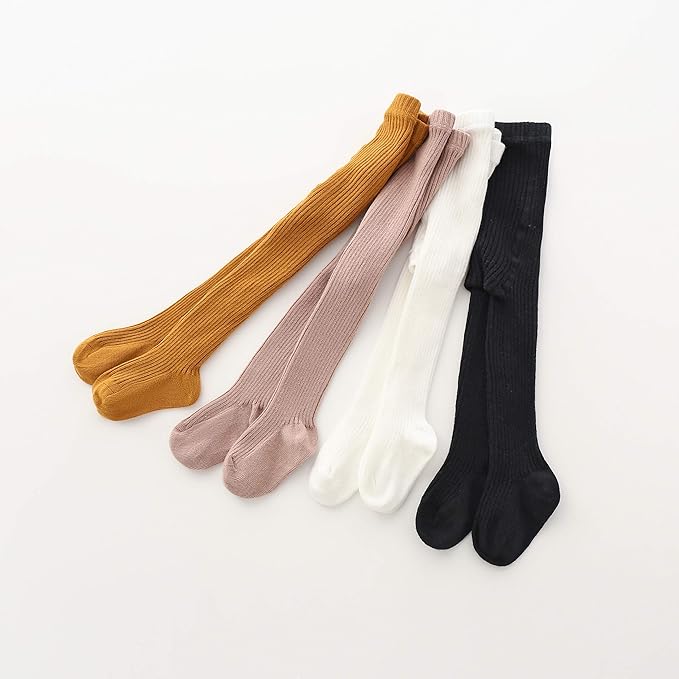 CECORC Baby Girls Tights Toddler Cable Knit Leggings Thick Cotton Infant Stockings Pantyhose 1-10T