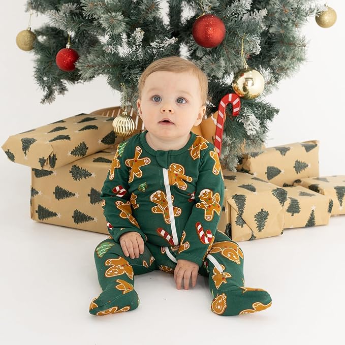 O2 BABY Baby Boys Girls Organic Cotton Zip-Front Sleeper Pajamas, Footed Sleep 'n Play