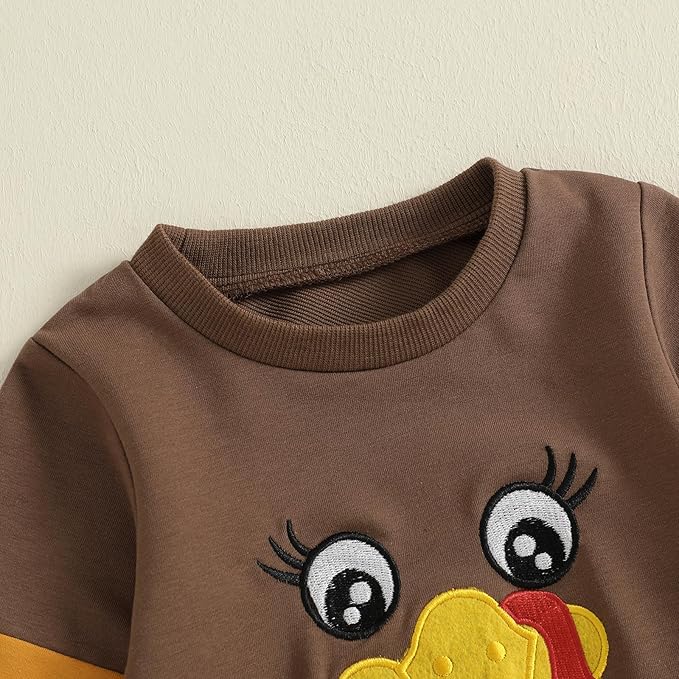 Fernvia Toddler Baby Girl Clothes 3 6 9 12 18 24 Months Fall Outfits Solid Long Sleeve Sweatshirt Tops + Pants Set