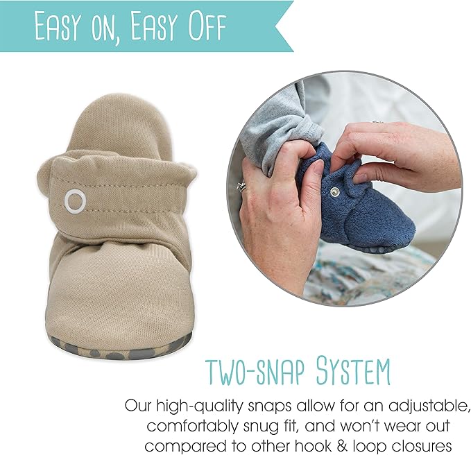 Zutano Organic Baby Booties Newborn Infant, Lost Baby Socks Solution, Unisex, Girl, Boy, 0-3, 3-6, 6-12, 12-18, 18-24 Months