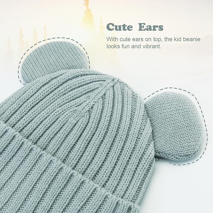 Toddler Boy Winter Beanie Baby Knit Hat Warm Girl Beanies Newborn Cute Hats for Kids