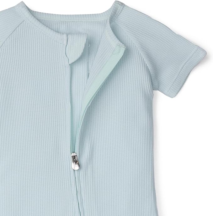 Loulou Lollipop Tencel Lyocell Short Sleeve Zipped Romper