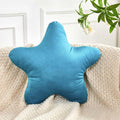 Teal Star Throw Pillow, Cute Star Pillow Room Decor, Soft 19.6" Star Shaped Decorative Throw Pillow for Bedroom, Star Plush Floor Cushions Pillows