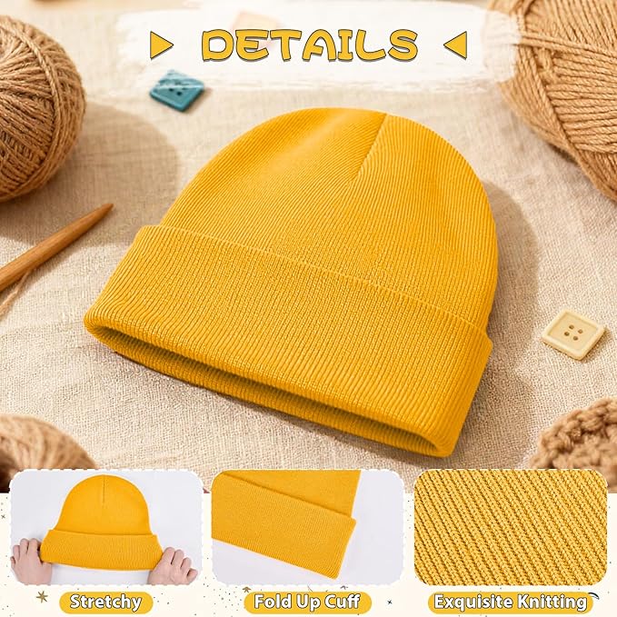 ZOORON Toddler Beanie Baby Kids Beanies Warm Winter Hat Knit Skull Cap for Boys & Girls Soft Children Infant Hat