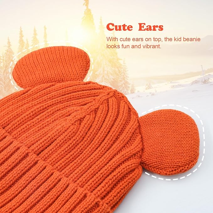 Toddler Boy Winter Beanie Baby Knit Hat Warm Girl Beanies Newborn Cute Hats for Kids