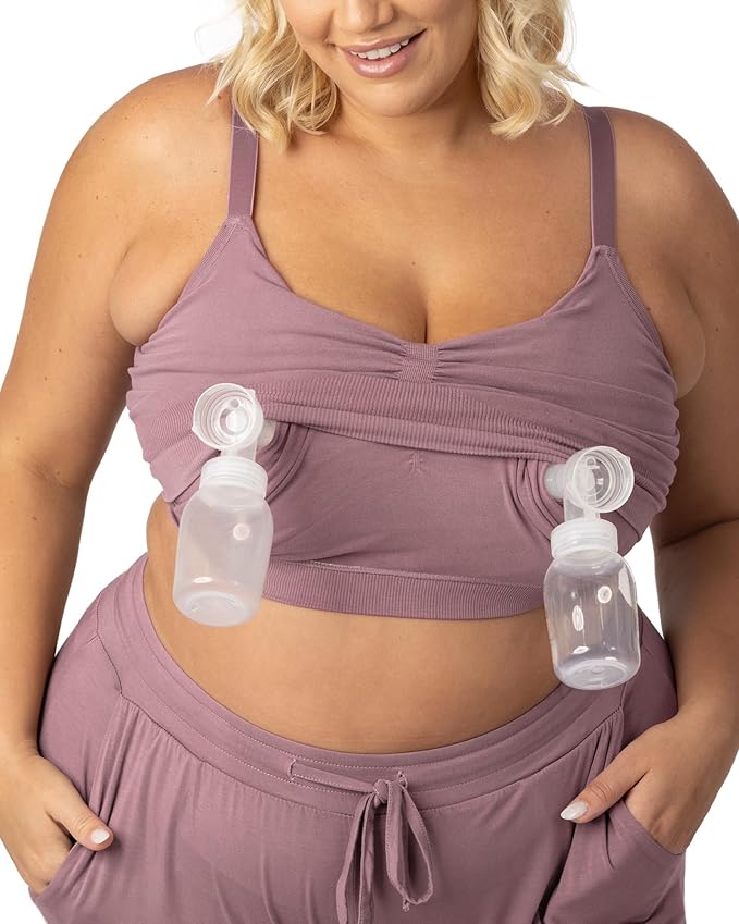 Kindred Bravely Sublime Sleep Pumping Bra Hands Free, Adjustable Pumping & Nursing Bra with EasyClip for All Breast Pumps