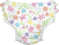 green sprouts Baby Toddler Eco Ruffle Snap Swim Diaper - White Turtle Floral - 12mo