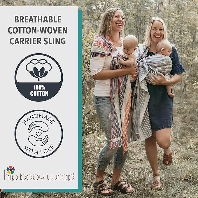 Hip Baby Wrap Ring Sling Baby Carrier for Infants and Toddlers (Rocky Mountain)