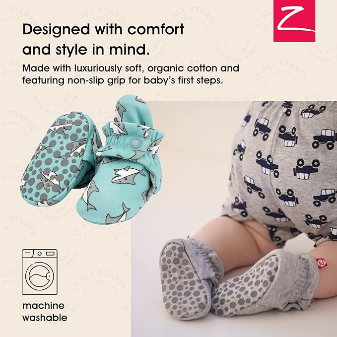 Zutano Organic Baby Booties Newborn Infant, Lost Baby Socks Solution, Unisex, Girl, Boy, 0-3, 3-6, 6-12, 12-18, 18-24 Months