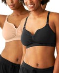 Kindred Bravely Tatum Seamless Sweetheart Bralette Nursing Bras for Breastfeeding, Adjustable, Soft Maternity Bra 2 Pack