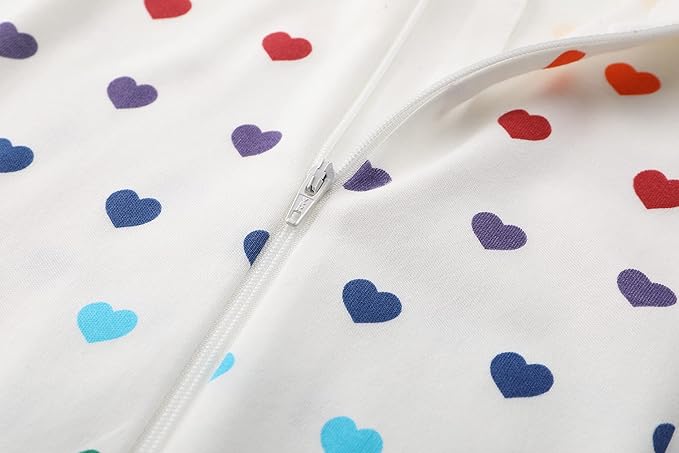 Owlivia Organic Cotton Baby Boy Girl Zip up Sleep 'N Play Pjs, Footless, Long Sleeve