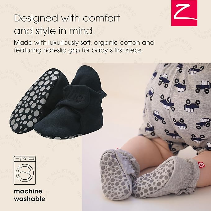 Zutano Organic Baby Booties Newborn Infant, Lost Baby Socks Solution, Unisex, Girl, Boy, 0-3, 3-6, 6-12, 12-18, 18-24 Months