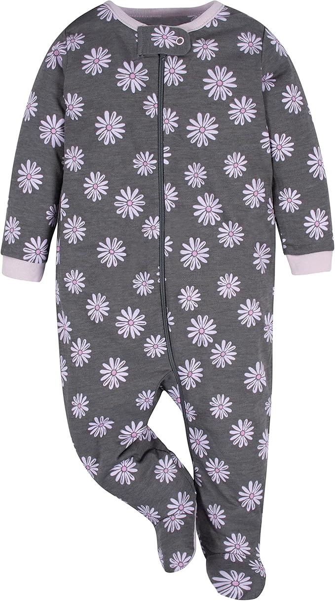 Gerber Baby Girls 4 Pack Sleep 'N Play Footie