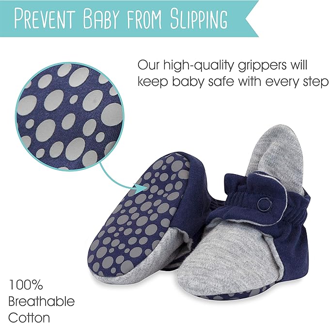 Zutano Organic Baby Booties Newborn Infant, Lost Baby Socks Solution, Unisex, Girl, Boy, 0-3, 3-6, 6-12, 12-18, 18-24 Months