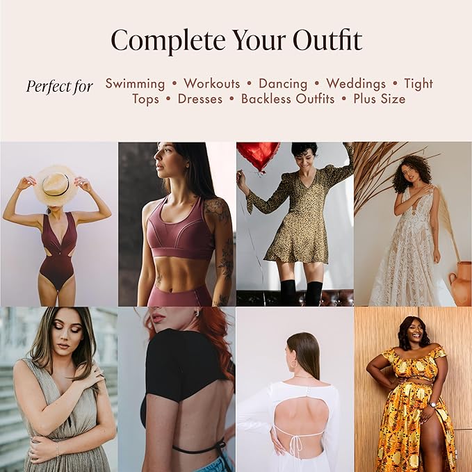 40 Pieces Satin Nipple Pasties - Hypoallergenic, Disposable, Adhesive Breast Pasties - Nude Nipple Covers No-Show