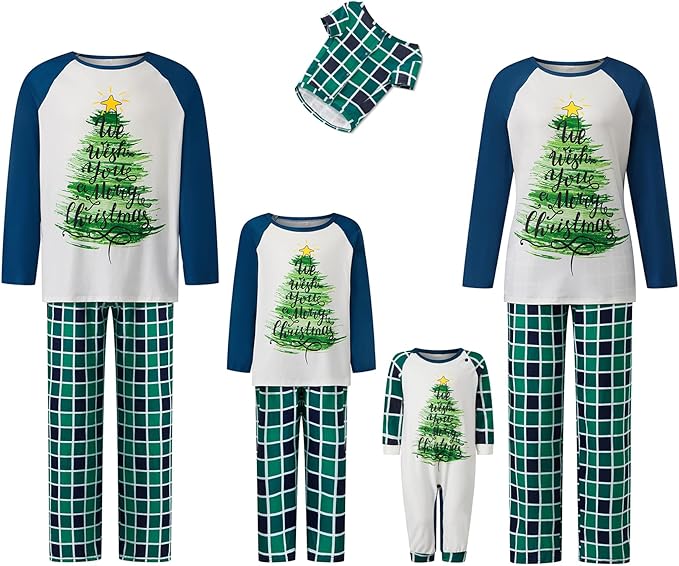 Awoscut Family Christmas Pajamas Matching Pajamas for Family, Xmas PJs Sets Holiday Sleepwear