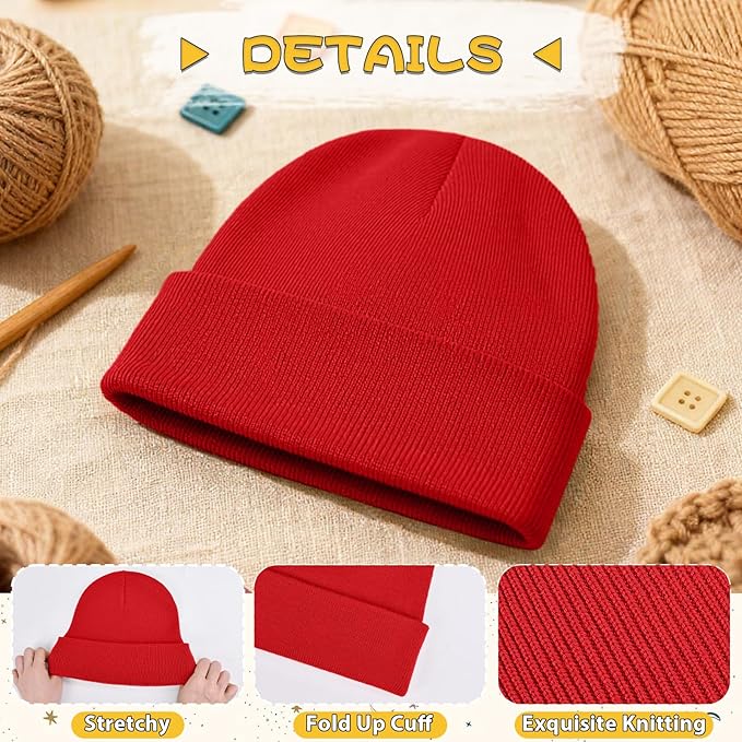 ZOORON Toddler Beanie Baby Kids Beanies Warm Winter Hat Knit Skull Cap for Boys & Girls Soft Children Infant Hat
