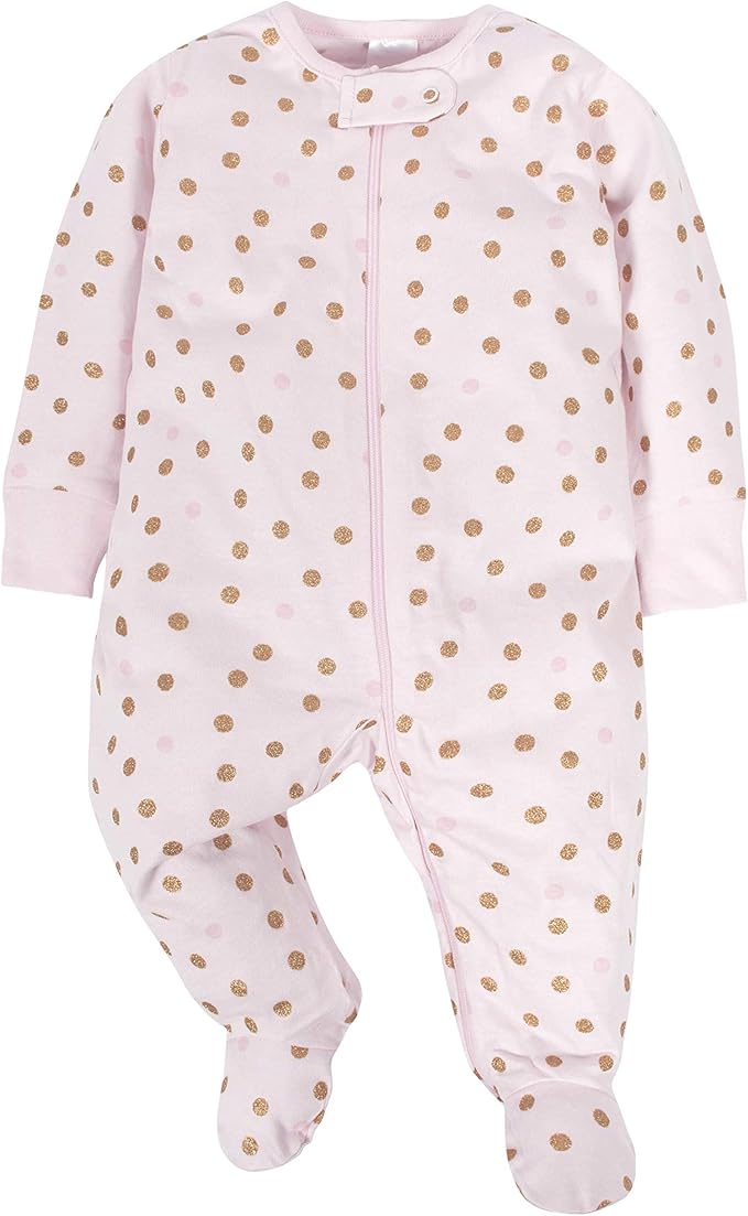 Gerber Baby Girls 4 Pack Sleep 'N Play Footie