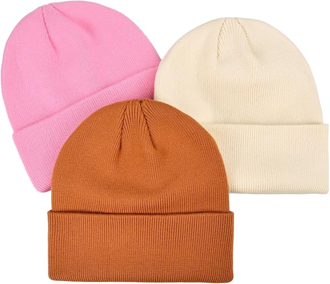 Rosoz Toddler Beanie Boys Girls Baby Knit Warm Beanies Kids Children Winter hat Caps