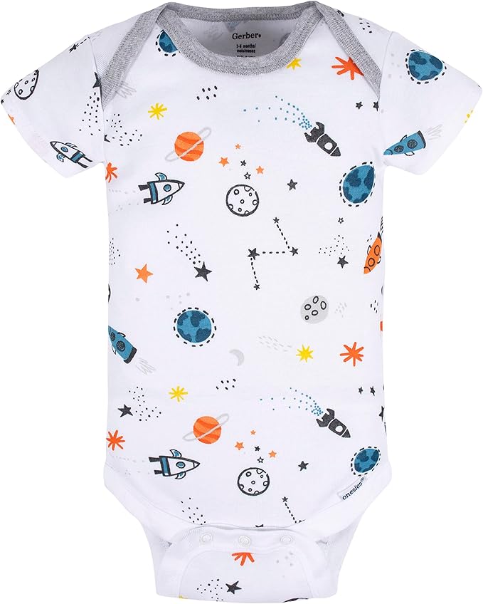 Gerber baby-boys 8-pack Short Sleeve Onesies Bodysuits