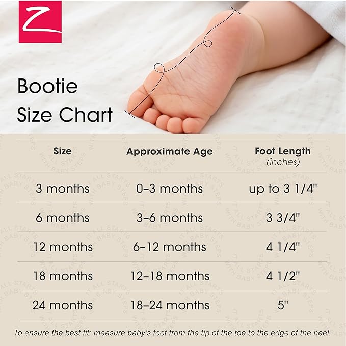 Zutano Organic Baby Booties Newborn Infant, Lost Baby Socks Solution, Unisex, Girl, Boy, 0-3, 3-6, 6-12, 12-18, 18-24 Months