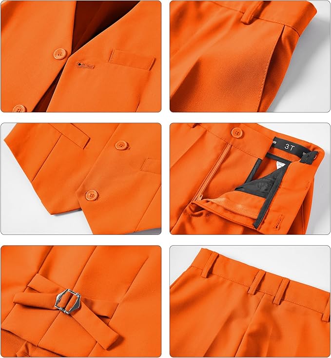 Boys Vest Set Formal Dress Suits Wedding Outfit Dresswear