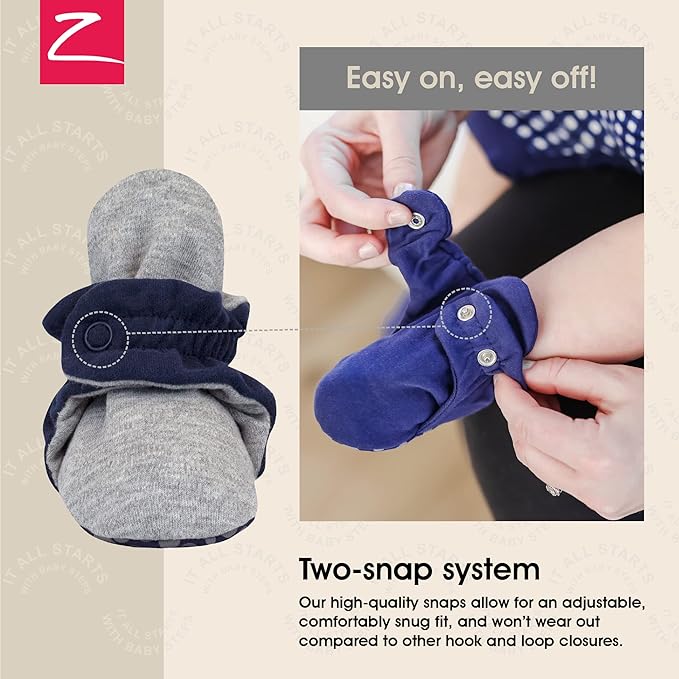 Zutano Organic Baby Booties Newborn Infant, Lost Baby Socks Solution, Unisex, Girl, Boy, 0-3, 3-6, 6-12, 12-18, 18-24 Months