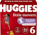 Huggies Size 6 Diapers, Little Movers Baby Diapers, Size 6 (35+ lbs), 84 Count, Packaging May Vary