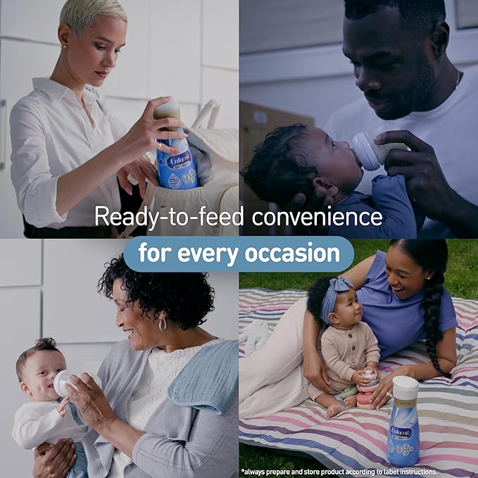 Enfamil Optimum (Enspire) Ready-to-Feed Baby Formula, Our Closest to Breast Milk, Brain-Building DHA, 32 Fl Oz, Pack of 6