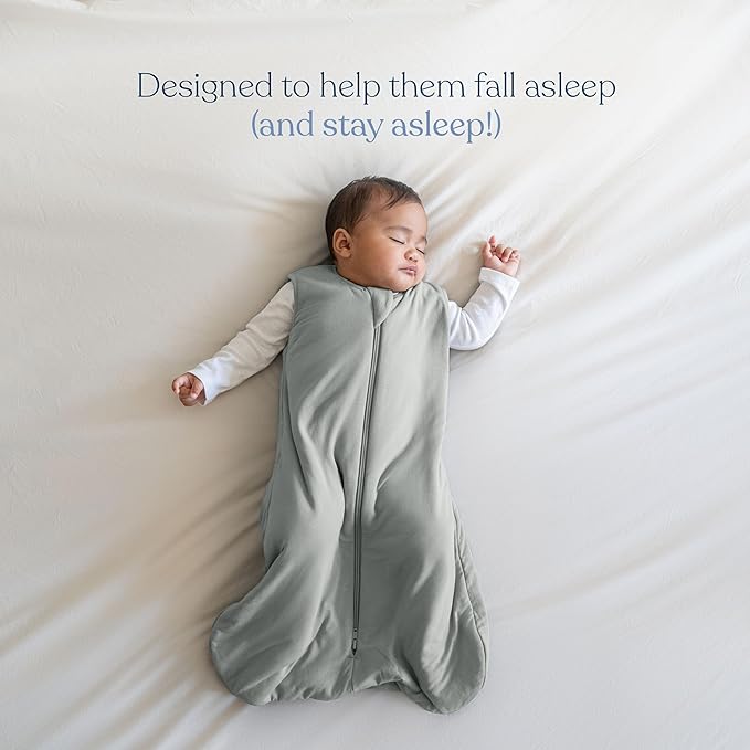 HALO SuperSoft Bamboo Wearable Blanket 1.5 TOG – Buttery Soft, Plush Baby Sleep Sack for Newborns, Infants & Toddlers, Hip-Healthy Design, Machine Washable, 0 – 6 Months, Small, Storm Grey