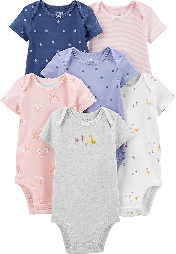 Simple Joys by Carter's Baby Girls' 6-Pack Sleeveless Bodysuit