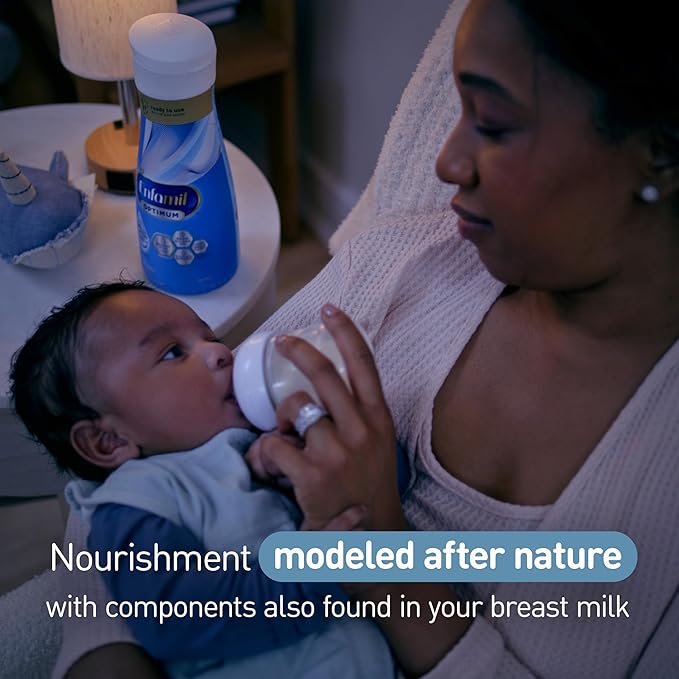 Enfamil Optimum (Enspire) Ready-to-Feed Baby Formula, Our Closest to Breast Milk, Brain-Building DHA, 32 Fl Oz, Pack of 6
