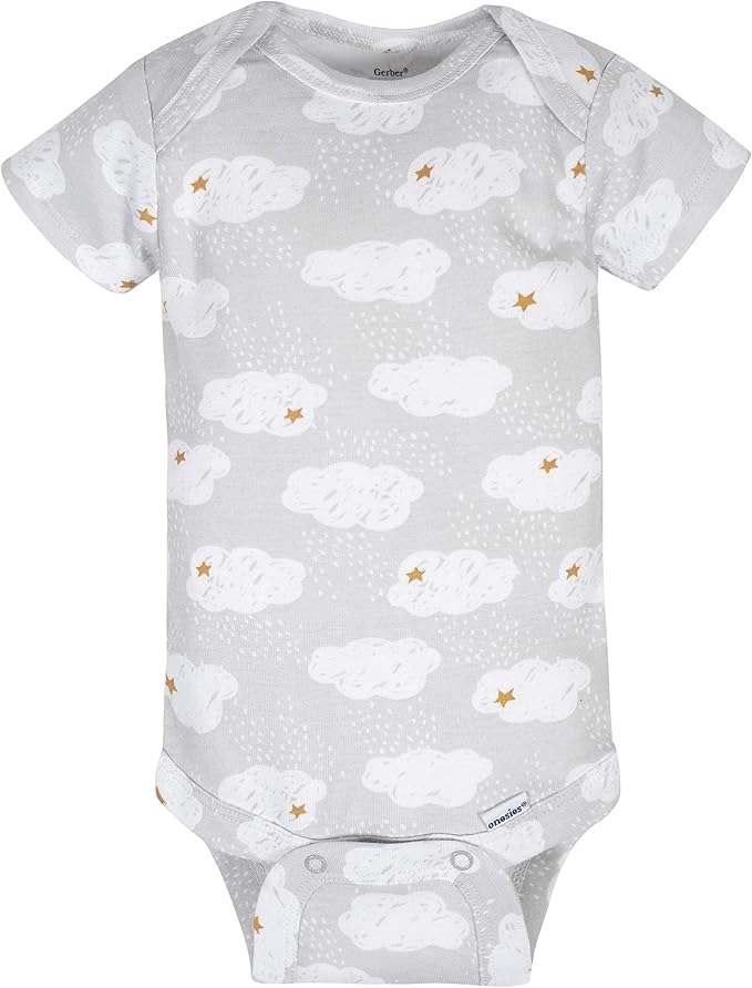 Gerber unisex-baby 8-pack Short Sleeve Onesies Bodysuits