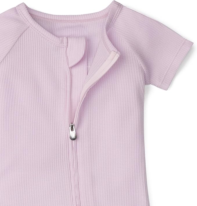 Loulou Lollipop Tencel Lyocell Short Sleeve Zipped Romper
