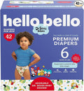 Hello Bello Dr. Seuss Babies Premium Diapers, Size 6, 42 Count: Softness & Protection for Sensitive Skin