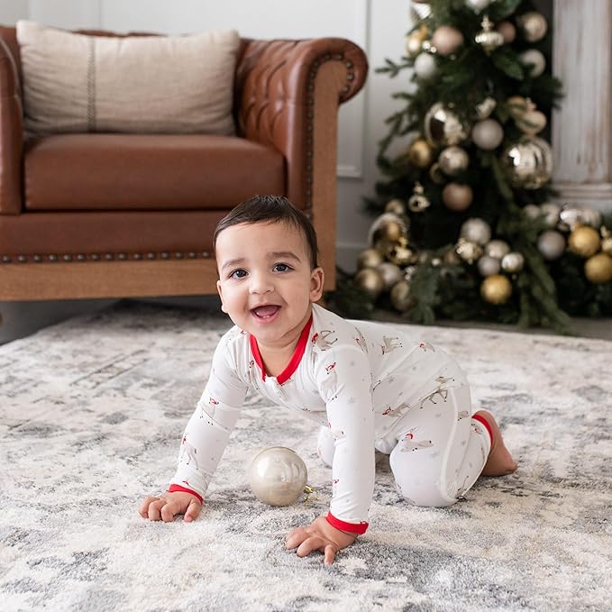 KYTE BABY Unisex Rayon Made From Bamboo Zippered Rompers 0-24 Months