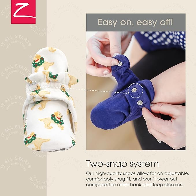 Zutano Organic Baby Booties Newborn Infant, Lost Baby Socks Solution, Unisex, Girl, Boy, 0-3, 3-6, 6-12, 12-18, 18-24 Months