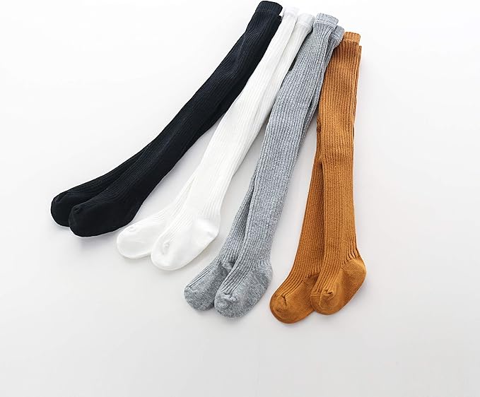 CECORC Baby Girls Tights Toddler Cable Knit Leggings Thick Cotton Infant Stockings Pantyhose 1-10T