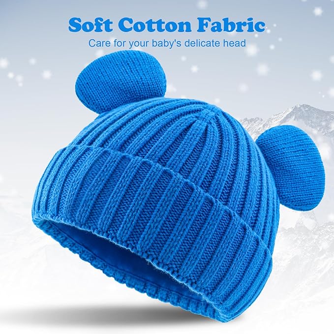 Toddler Boy Winter Beanie Baby Knit Hat Warm Girl Beanies Newborn Cute Hats for Kids