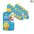 Earth's Best Organic Yogurt Smoothie Pouches, 24+ Months, Fruit Yogurt Smoothie for Toddlers 24 Months and Up, Apple Blueberry, 4.2 Ounce Resealable Pouch (Pack of 12)