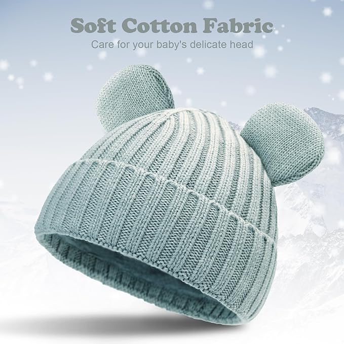 Toddler Boy Winter Beanie Baby Knit Hat Warm Girl Beanies Newborn Cute Hats for Kids