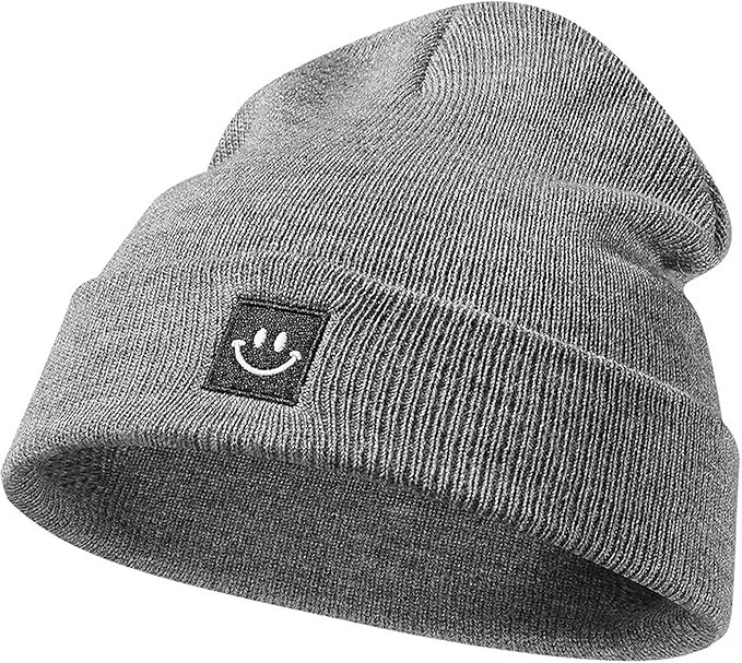 Baby Beanie Knit Ski Hat with Cute Face for Girls Boys 0-7 Years
