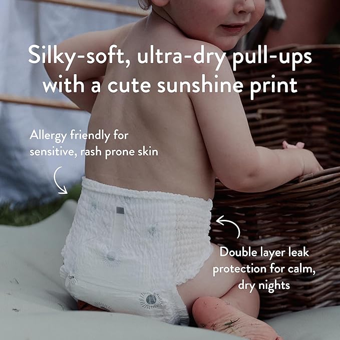Joonya Pull-Up Pants Baby Diapers, Size 5 XL (24-37 lb) - 6 Bags of 23 (138) - NonToxic, Eco-Friendly, Ultra Slim, Overnight Use - Made in Denmark