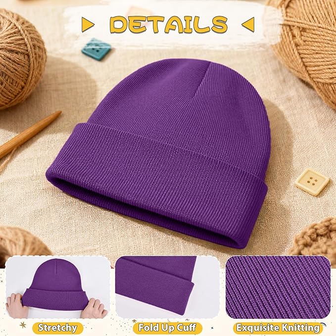 ZOORON Toddler Beanie Baby Kids Beanies Warm Winter Hat Knit Skull Cap for Boys & Girls Soft Children Infant Hat