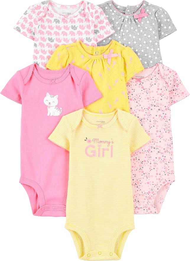 Simple Joys by Carter's Baby Girls' 6-Pack Sleeveless Bodysuit